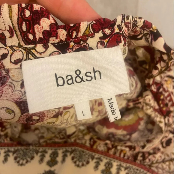 ba&sh Zael Paisley Midi Dress Size Large/US8 - Picture 6 of 8